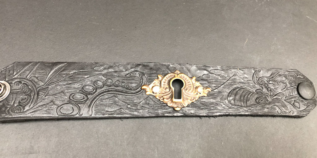 Antique Lock Cuff Bracelet